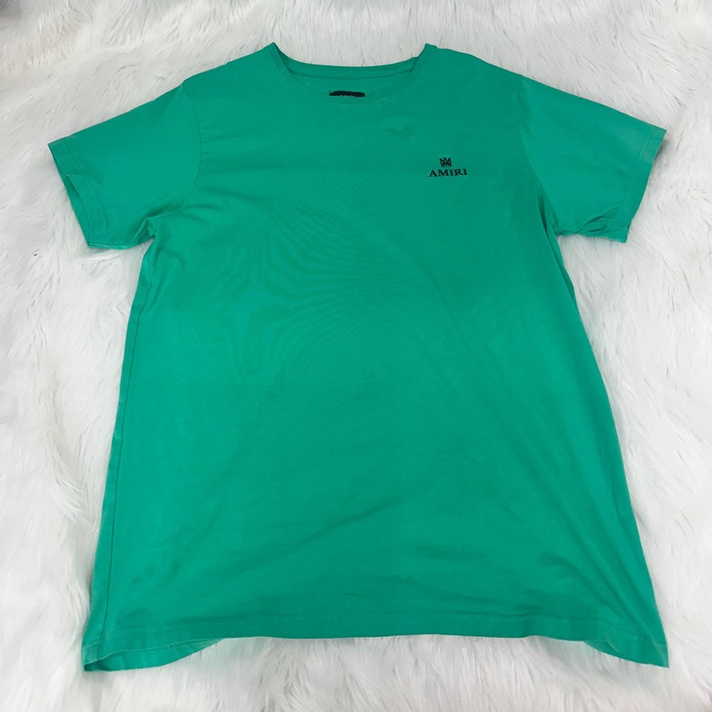 AMIRI Teal Short Sleeve Men's Tee